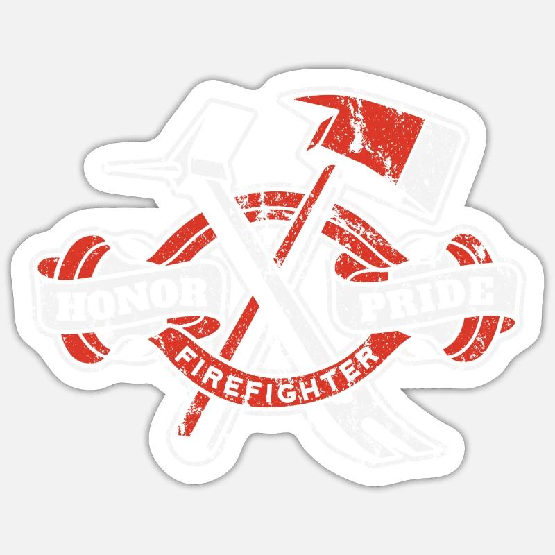 Honor Pride Firefighter Firefighter Firefighters Sticker size S (10 x 10 cm)