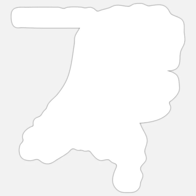 Pays-Bas - Sticker taille S (10 x 10 cm) - blanc mat