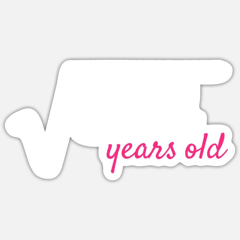 18 year old root math Sticker size S (10 x 10 cm)