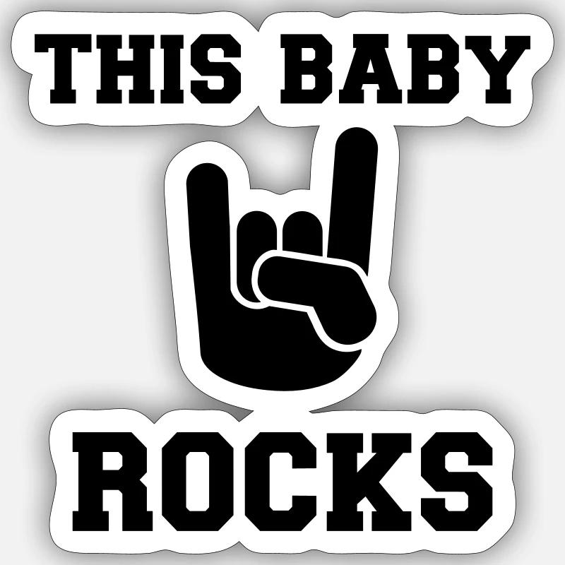 infant - Sticker size S (10 x 10 cm) - white matte
