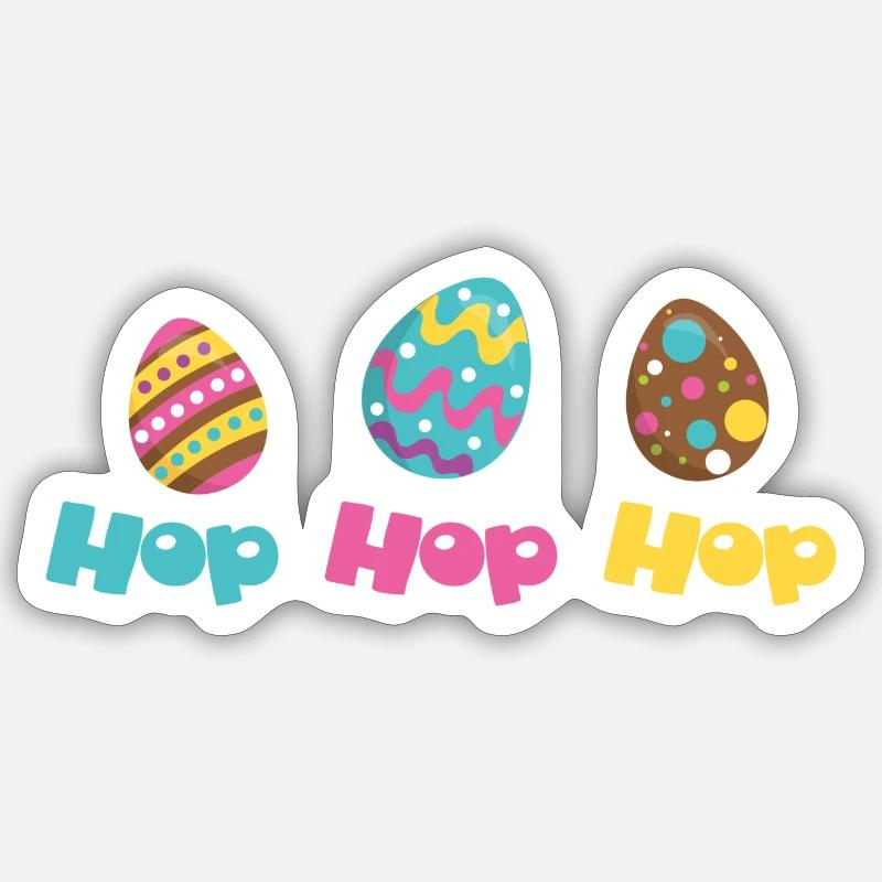 EASTER - Sticker size S (10 x 10 cm) - white matte