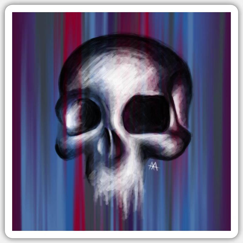Drowling Skull Adesivo