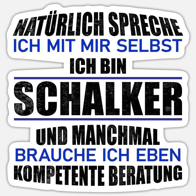 Schalker advice gift idea Sticker size S (10 x 10 cm)