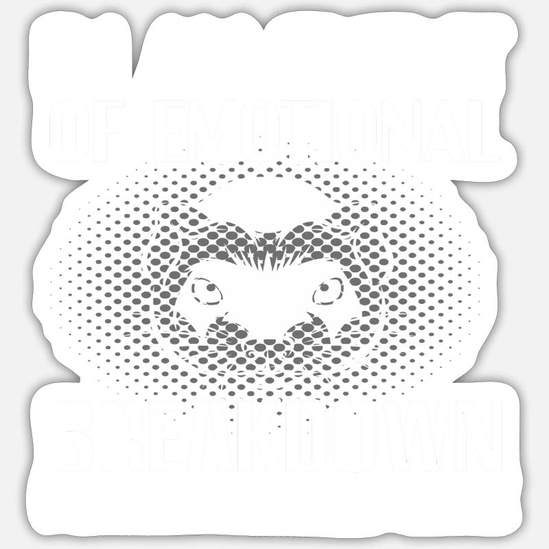 Frettchen - Sticker Größe S (10 x 10 cm) - Mattweiß