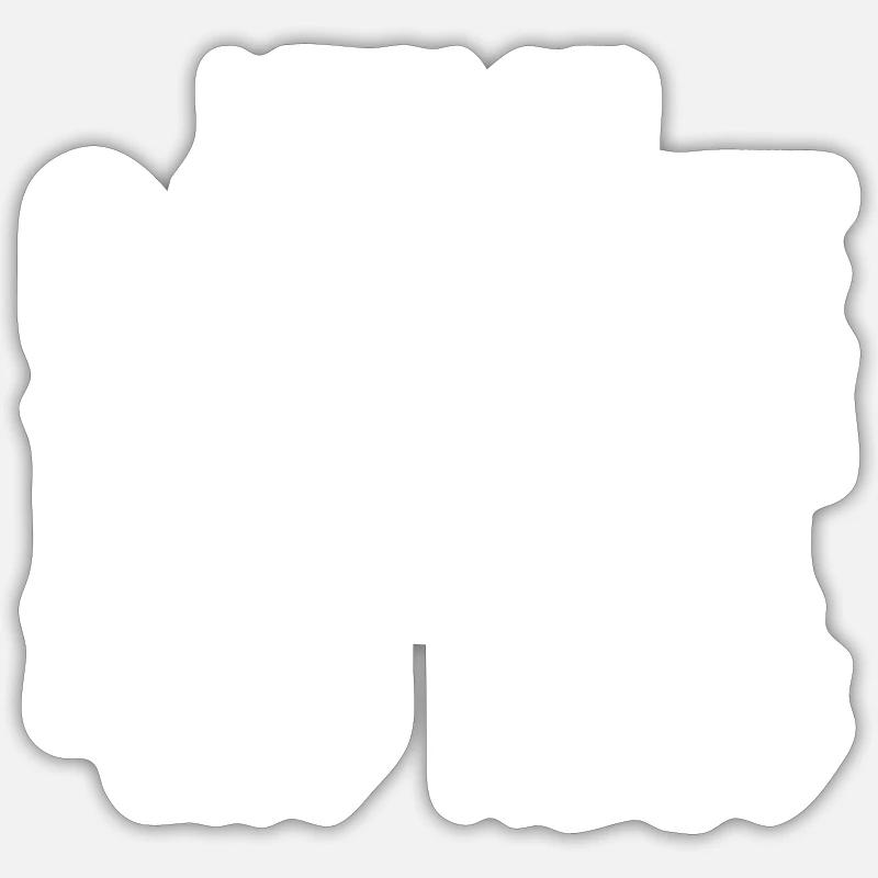Frettchen - Sticker Größe S (10 x 10 cm) - Mattweiß