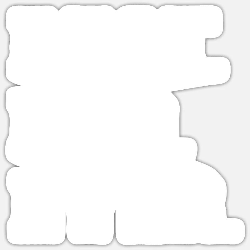 Le père - Sticker taille S (10 x 10 cm) - blanc mat