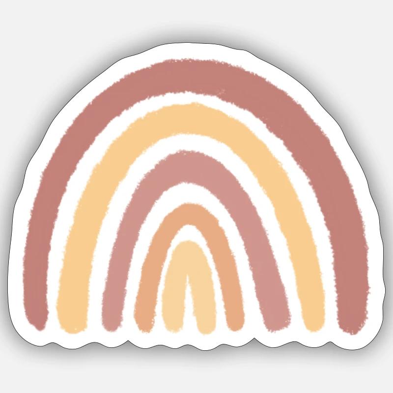 Boho rainbow Sticker size S (10 x 10 cm)