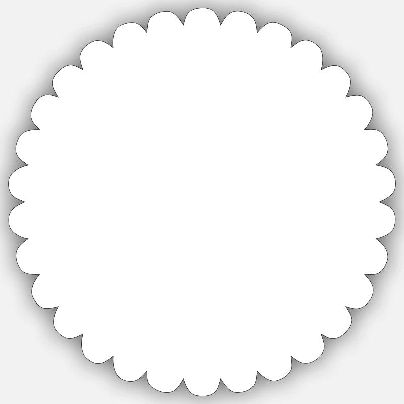 Modèle de conception de vecteur d'engrenage - COULEUR CHANGEABLE - Sticker taille S (10 x 10 cm) - blanc mat