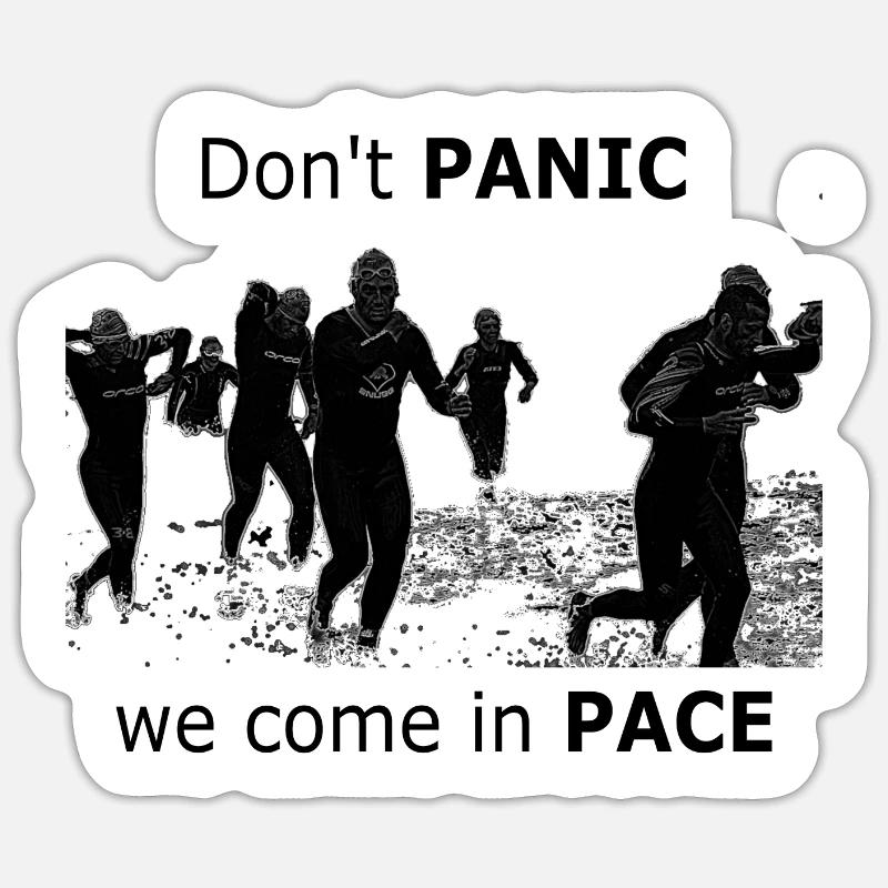 We come in pace Sticker size S (10 x 10 cm)