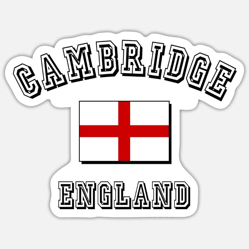 Cambridge - Sticker taille S (10 x 10 cm) - blanc mat