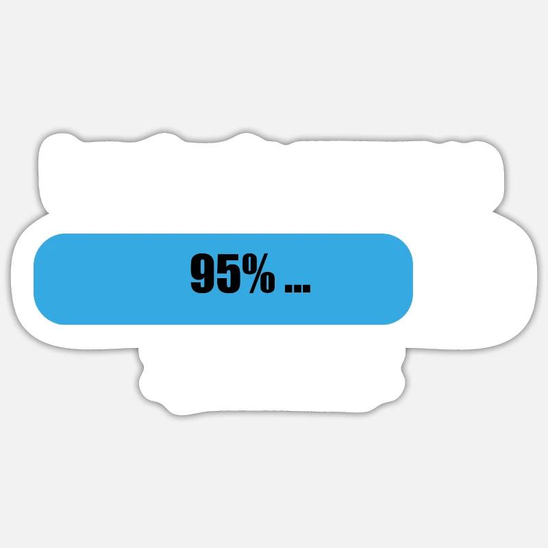 Kayaker in progress Sticker taille S (10 x 10 cm)