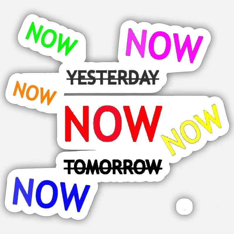 Dynamic Reminder Text Illustration Sticker size S (10 x 10 cm)