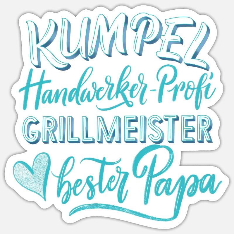 Bester Papa Sticker Größe S (10 x 10 cm)
