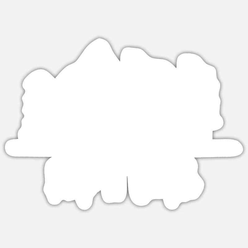 Keep it Simple - Halte es einfach Camping Van - Sticker Größe S (10 x 10 cm) - Mattweiß