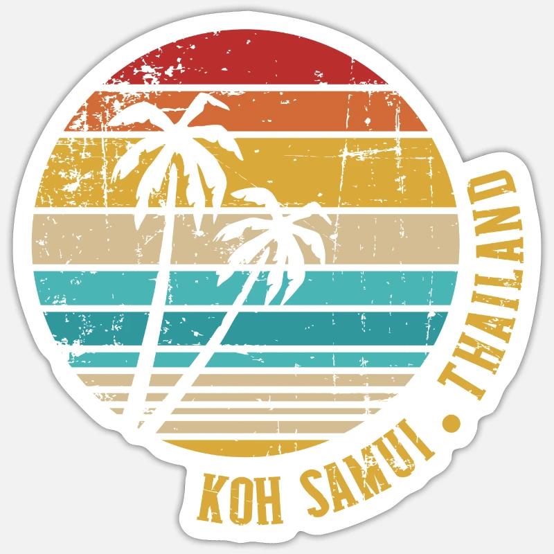 Koh Samui Sticker size S (10 x 10 cm)