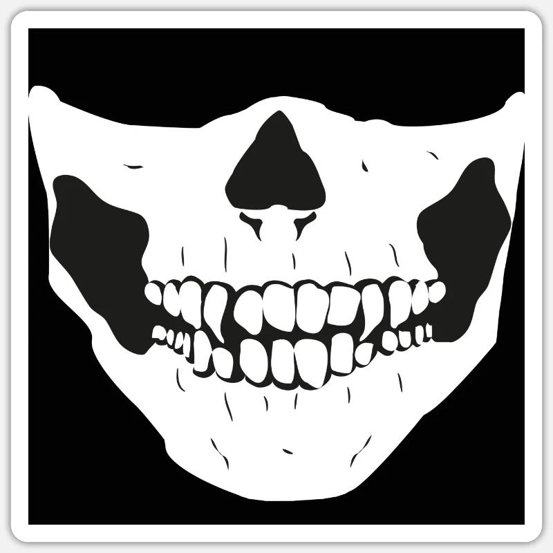 vampire scull Sticker size S (10 x 10 cm)