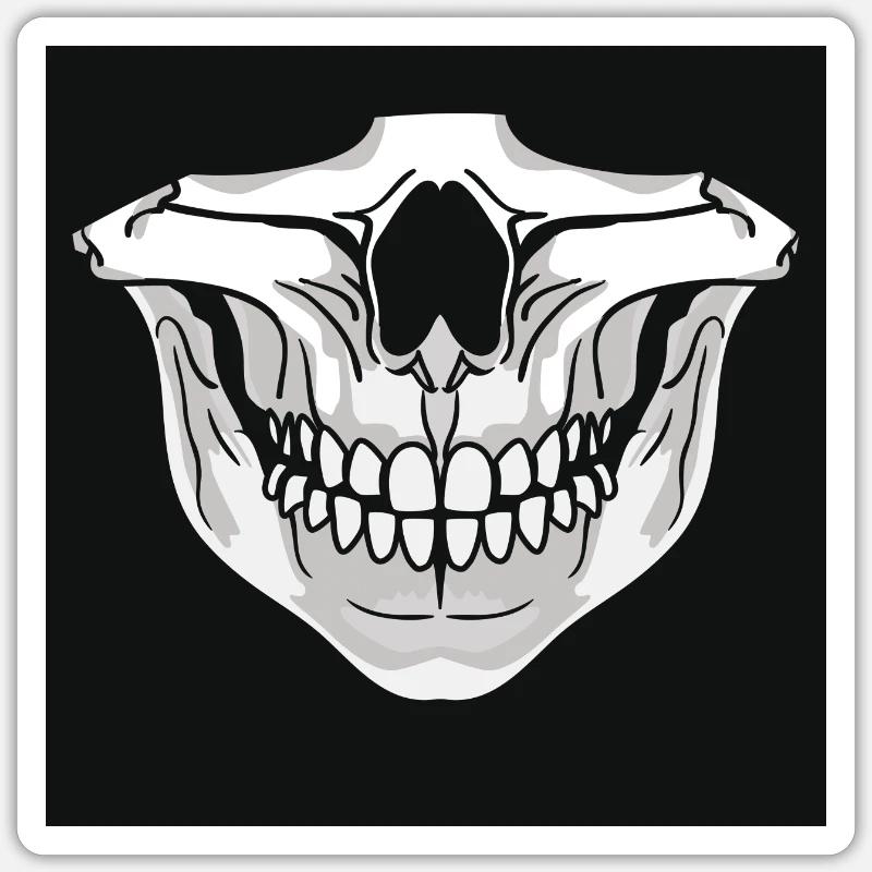 Totenkopf, Skull Ghost CoD Sticker Größe S (10 x 10 cm)