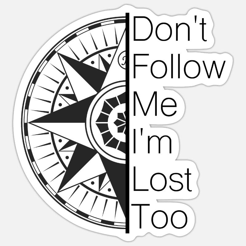 compass Sticker size S (10 x 10 cm)