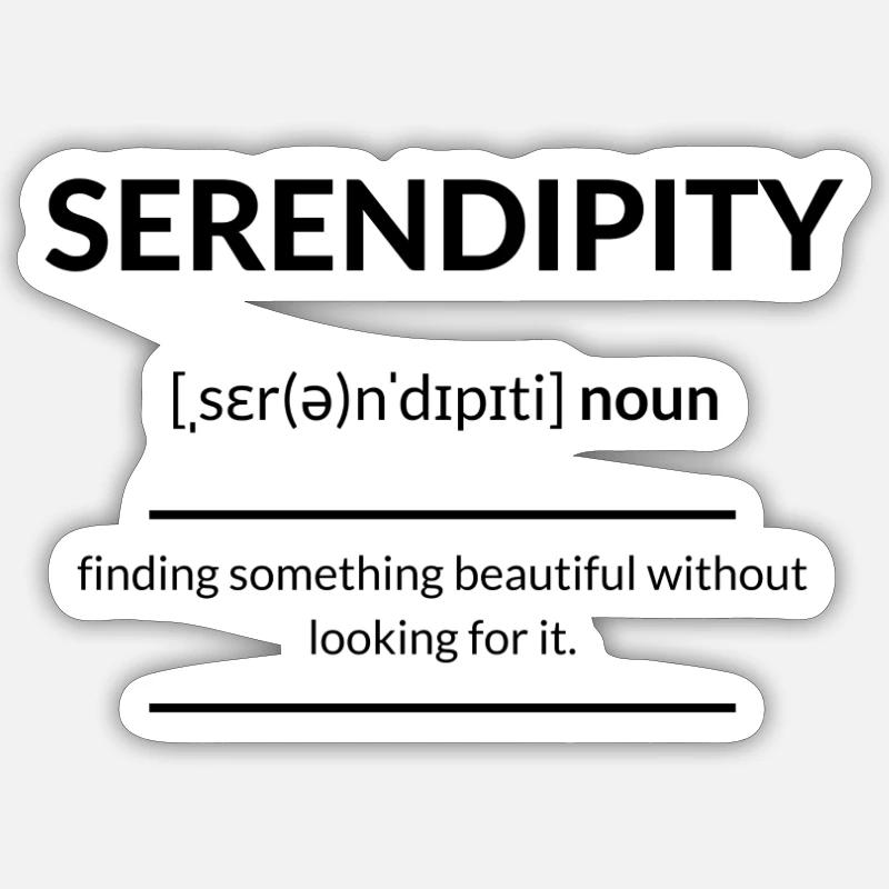 Serendipity (découverte) 2k20 Edition - Sticker taille S (10 x 10 cm) - blanc mat