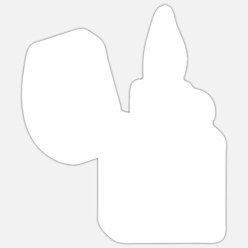 Plus léger - Sticker taille S (10 x 10 cm) - blanc mat