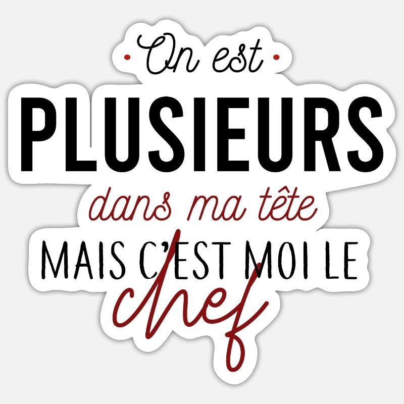C'est moi le chef Sticker taille S (10 x 10 cm)