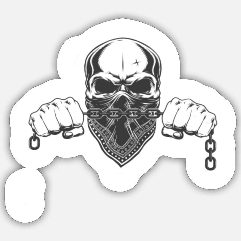 Criminel à l'ancienne - Sticker taille S (10 x 10 cm) - blanc mat