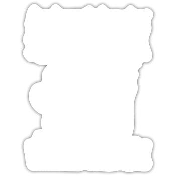 Never walk alone - Sticker size S (10 x 10 cm) - white matte - Front