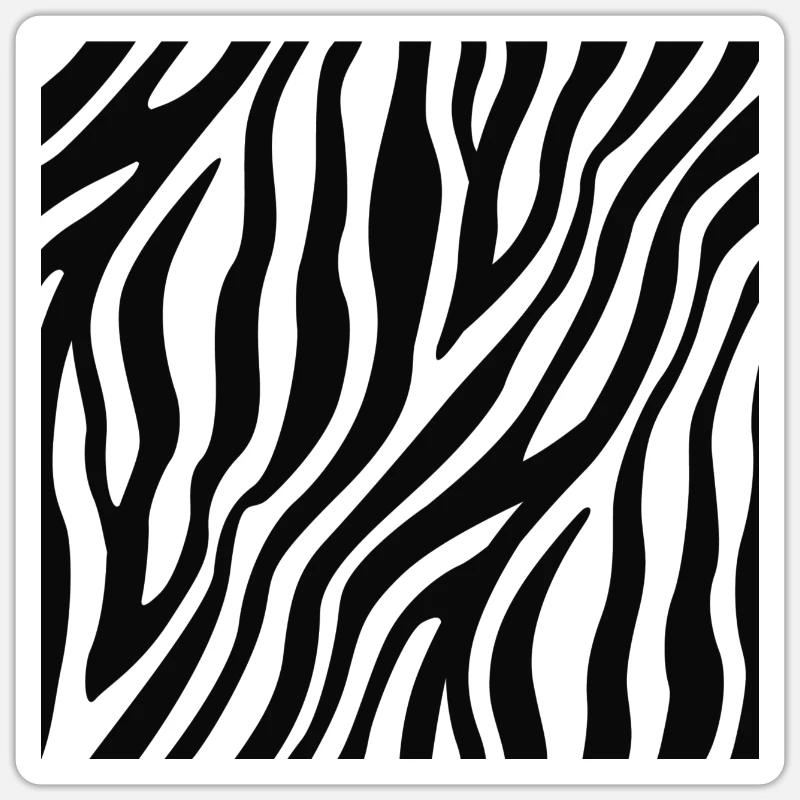 zebra Sticker size S (10 x 10 cm)