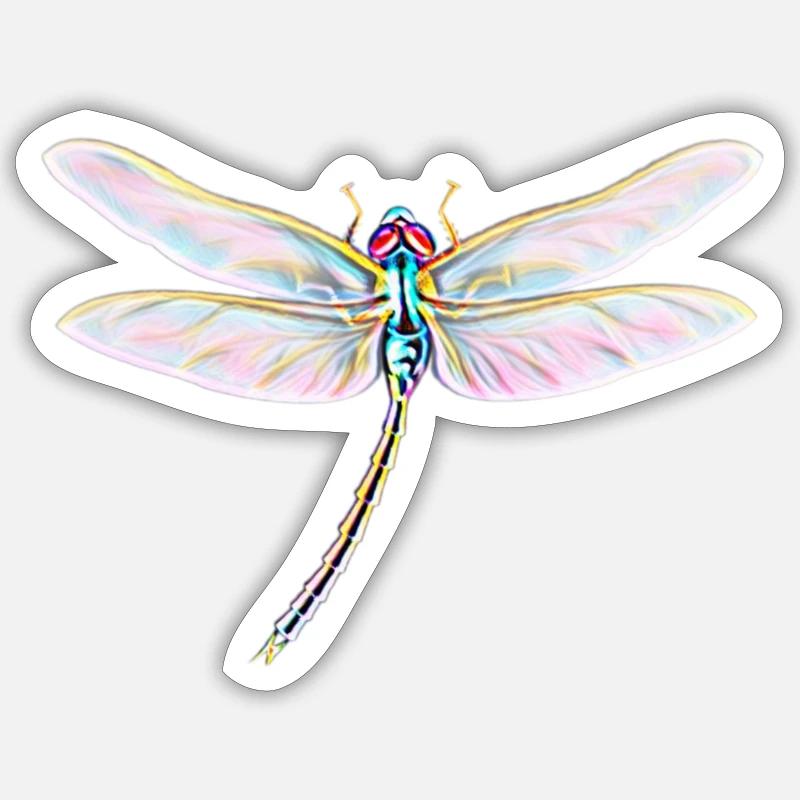 Libelle Sticker Größe S (10 x 10 cm)
