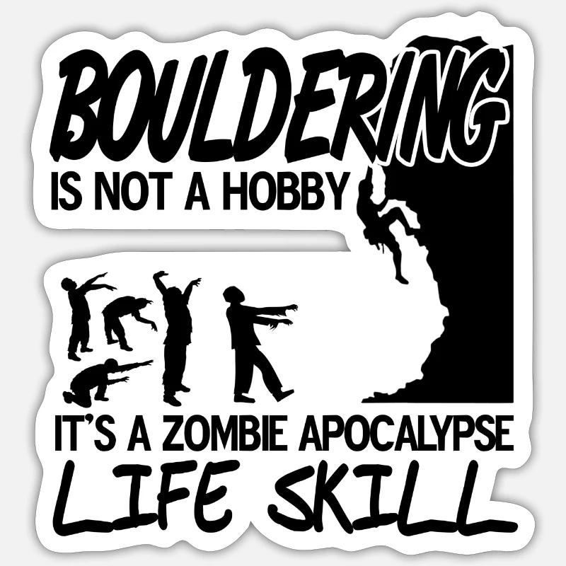 Blocage - Sticker taille S (10 x 10 cm) - blanc mat