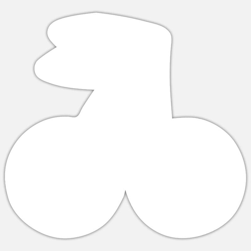 cherry - Sticker size S (10 x 10 cm) - white matte