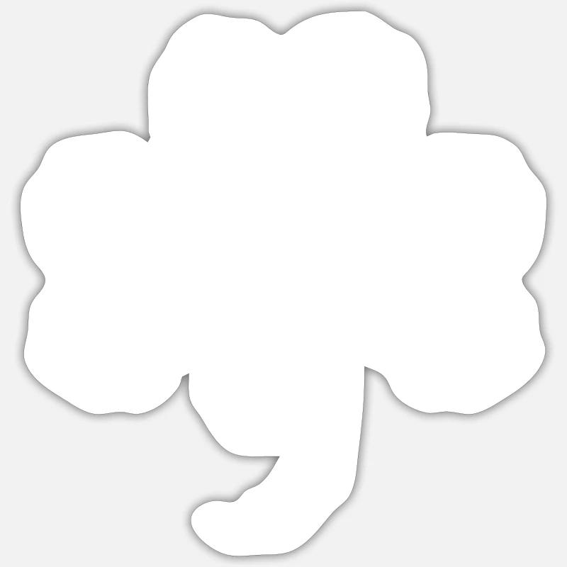 Cloverleaf symbol Celtic - Sticker size S (10 x 10 cm) - white matte