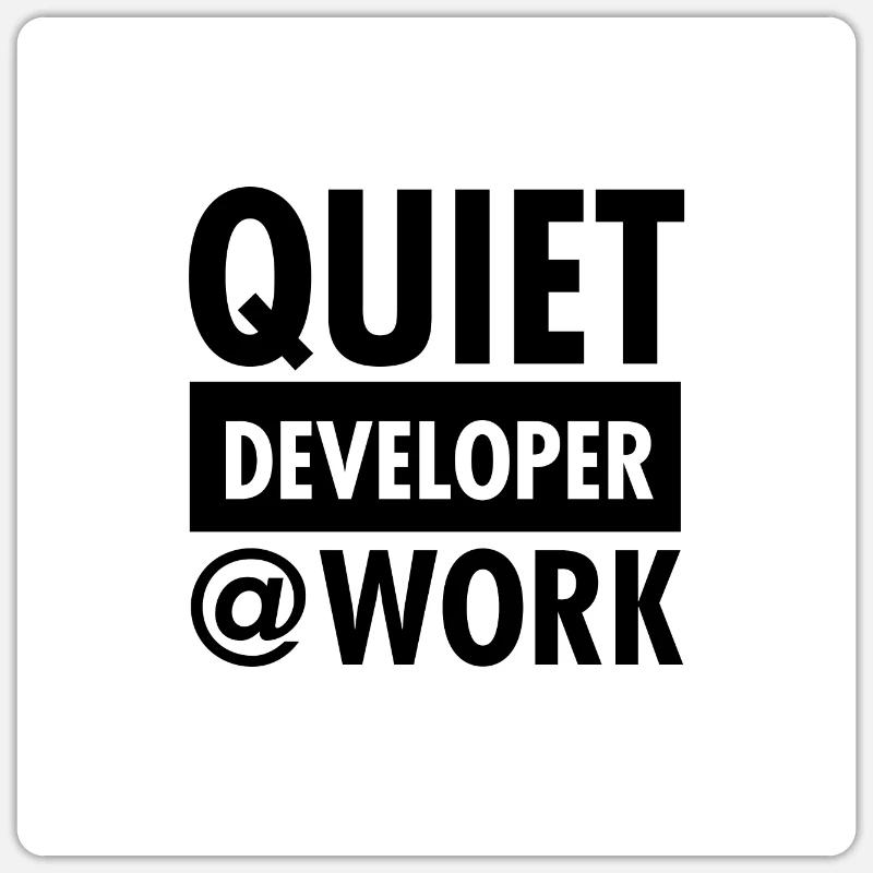 Tranquillo - Developer @ Work Sticker formato S (10 x 10 cm)