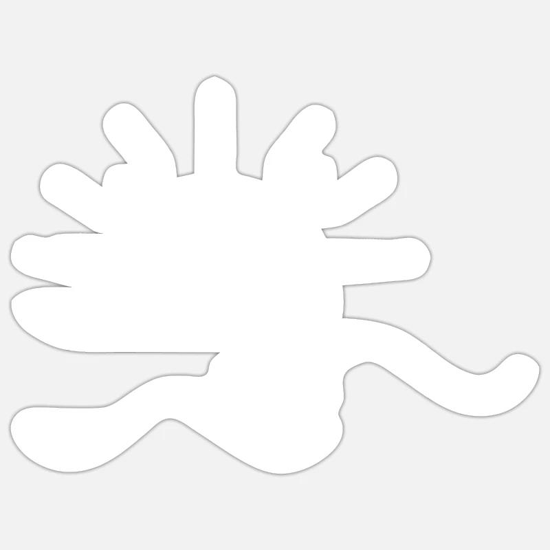 sun sea wave - Sticker size S (10 x 10 cm) - white matte