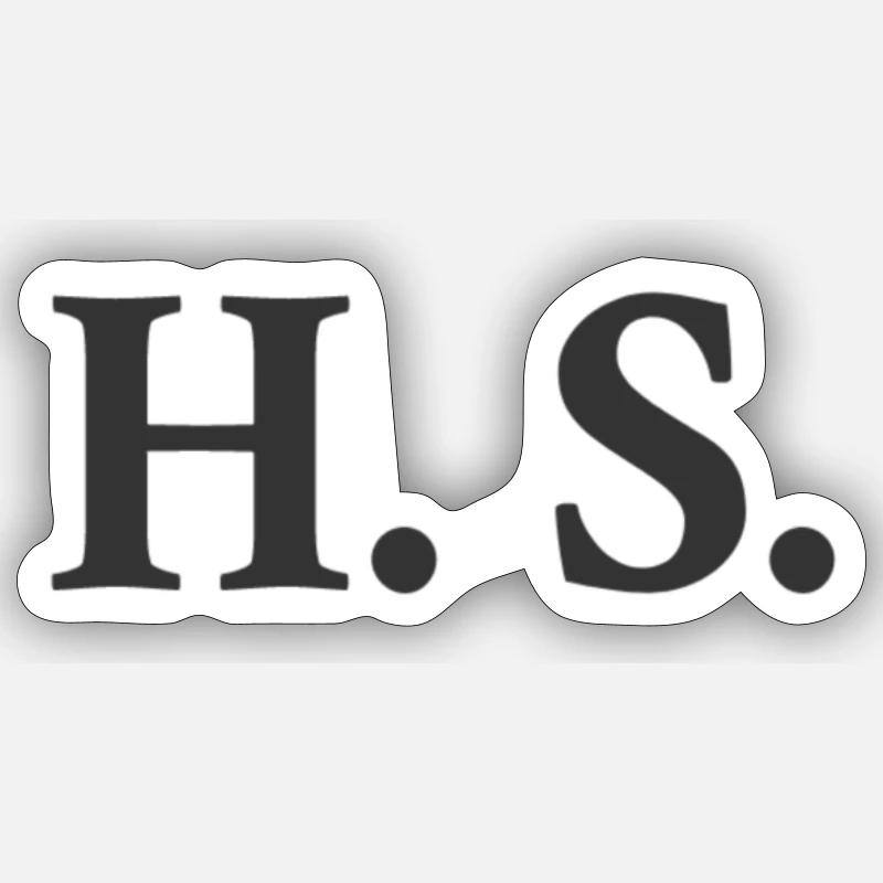 HS - Sticker taille S (10 x 10 cm) - blanc mat