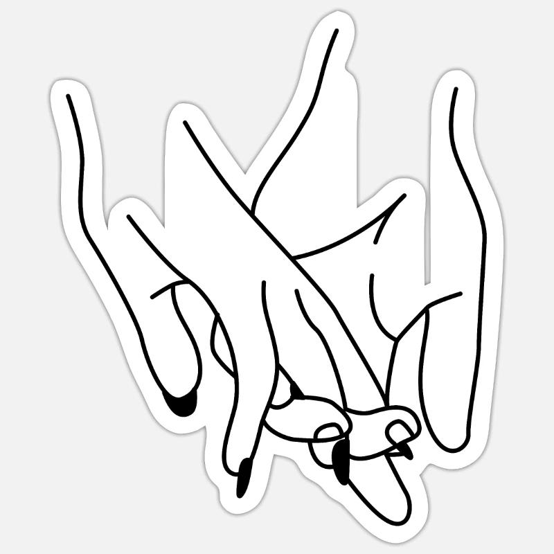 mains Sticker taille S (10 x 10 cm)