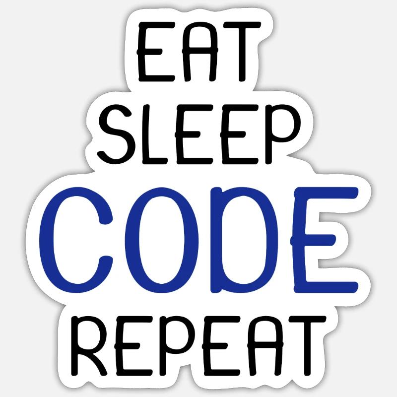 Programmierer Alltag Sticker Größe S (10 x 10 cm)