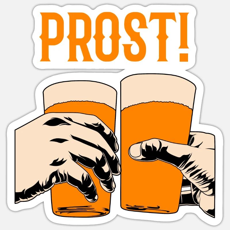 Trinkspruch Sticker Größe S (10 x 10 cm)