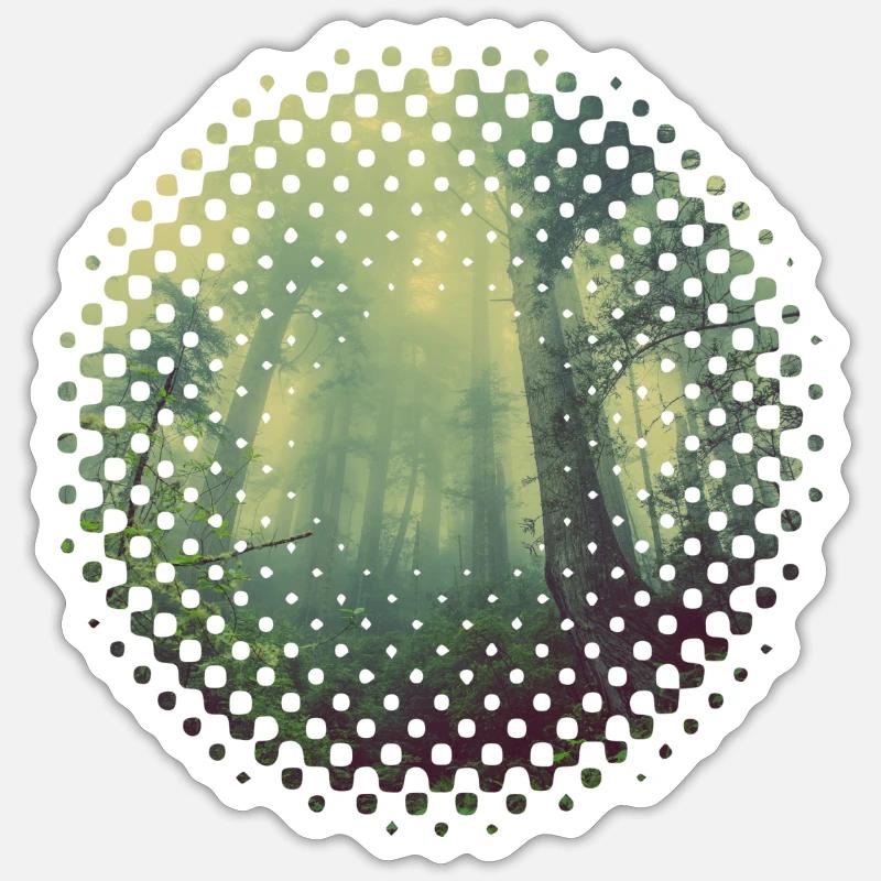 Cloud Forest Spot Sticker size S (10 x 10 cm)