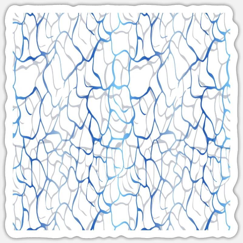 Modèle de texture de l'eau - Sticker taille S (10 x 10 cm) - blanc mat