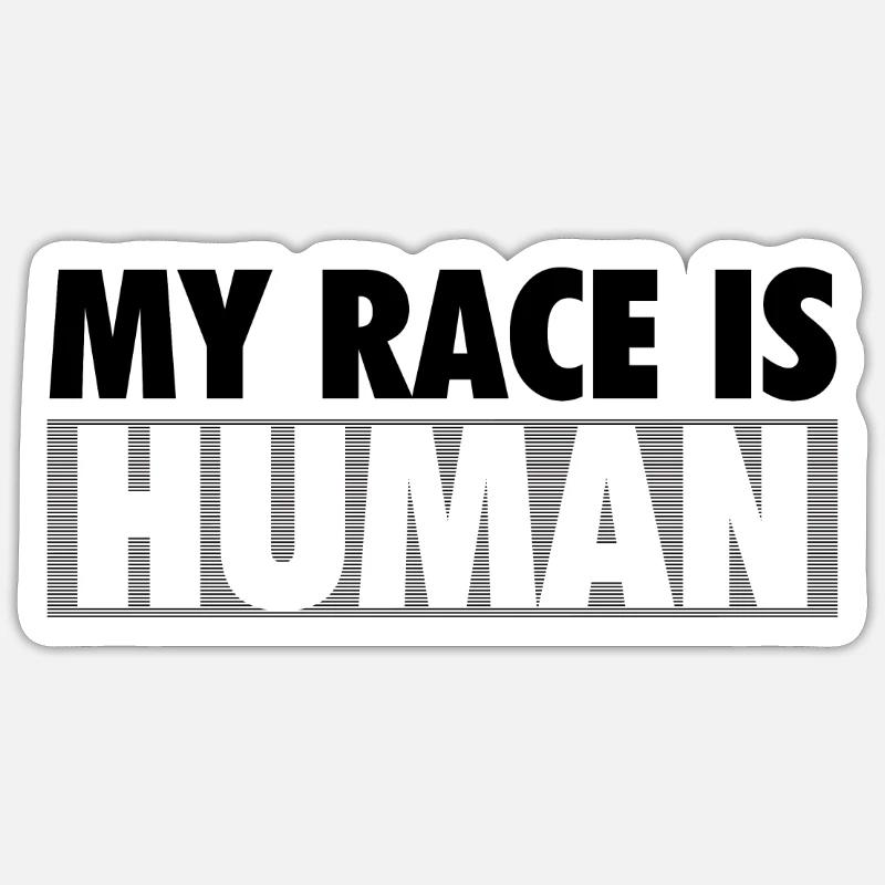 Against racism Sticker size S (10 x 10 cm)