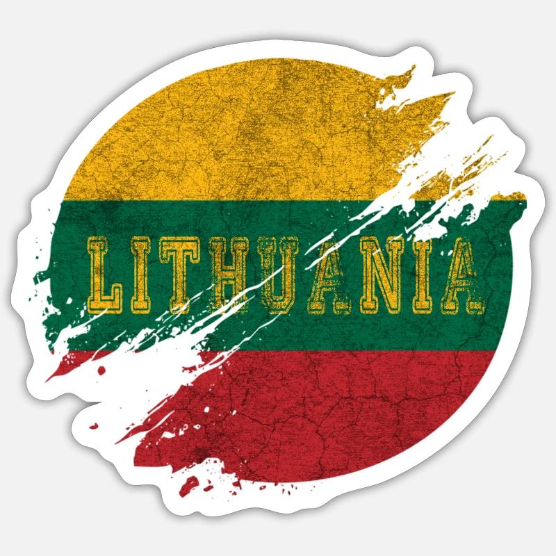 Lithuania County - Sticker size S (10 x 10 cm) - white matte