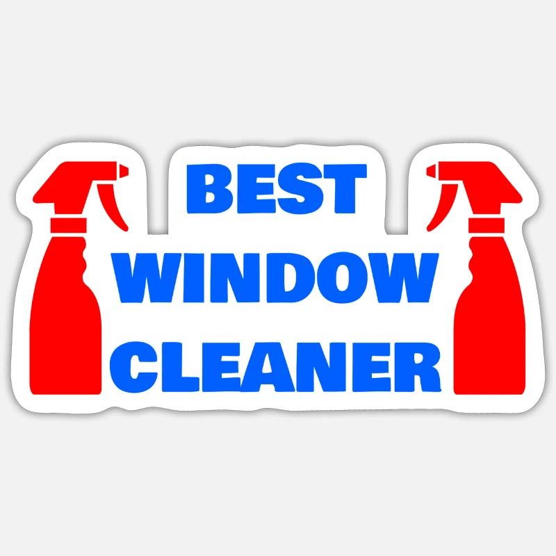 BEST WINDOW CLEANER Sticker size S (10 x 10 cm)