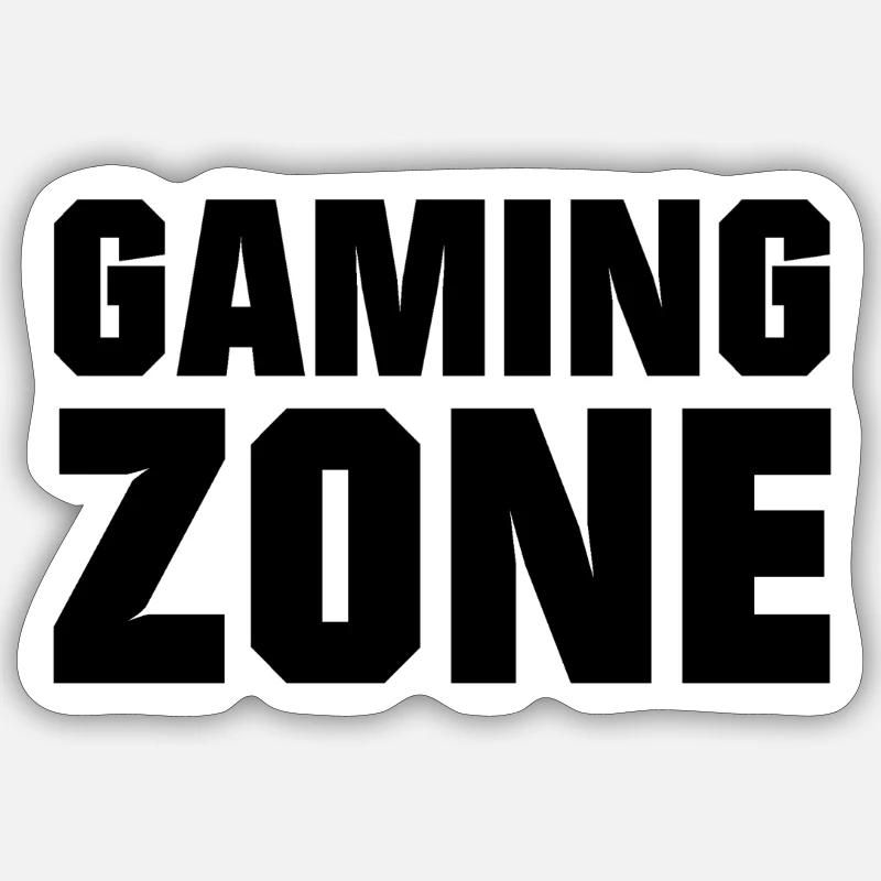 Gaming zone - Sticker size S (10 x 10 cm) - white matte