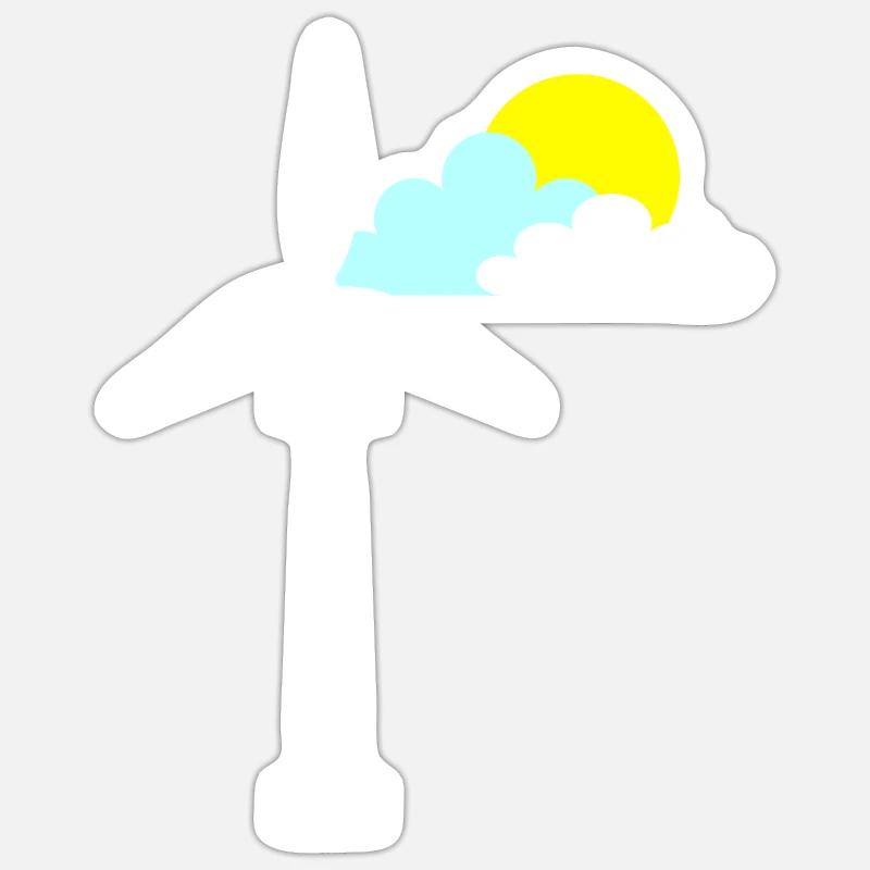 Windrad Sticker Größe S (10 x 10 cm)