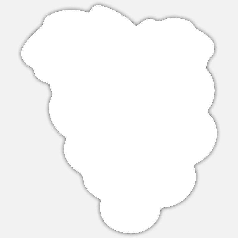 Cépages - Sticker taille S (10 x 10 cm) - blanc mat
