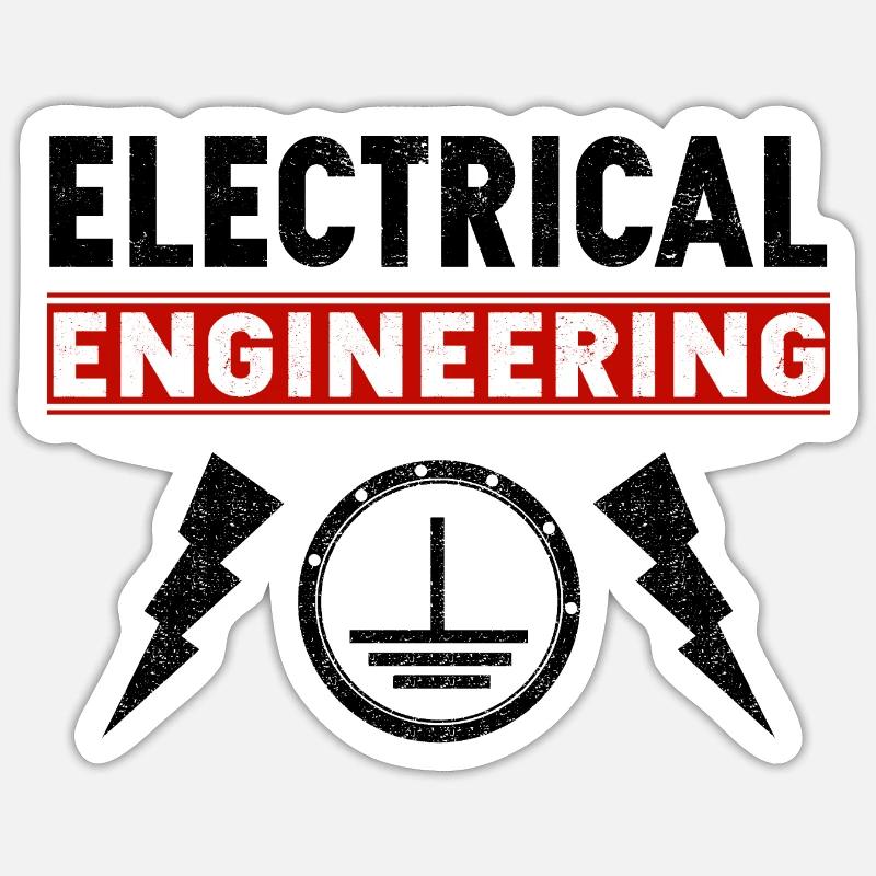 Electrical engineer Sticker size S (10 x 10 cm)
