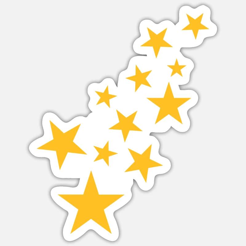 Star symbol asterisk pattern Sticker size S (10 x 10 cm)