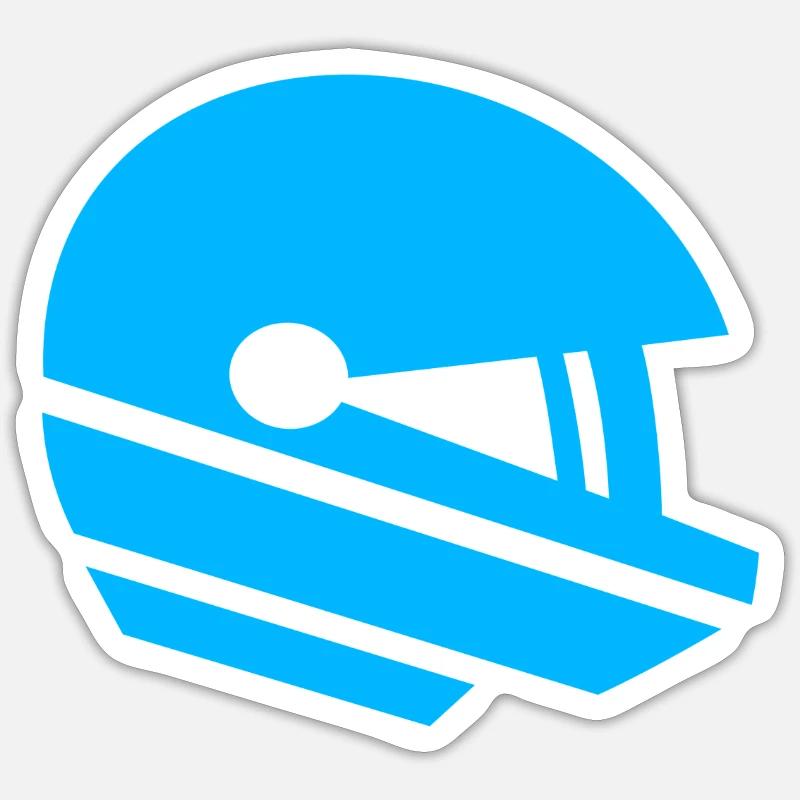 Pilote de course Sticker taille S (10 x 10 cm)