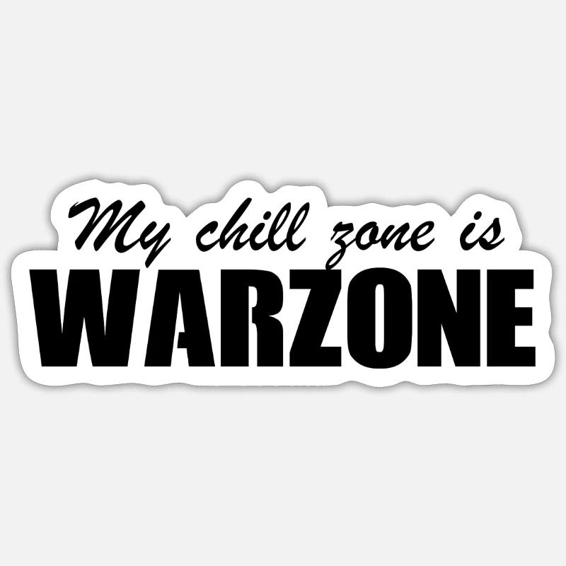 CoD Warzone – My chill zone is Warzone Sticker Größe S (10 x 10 cm)